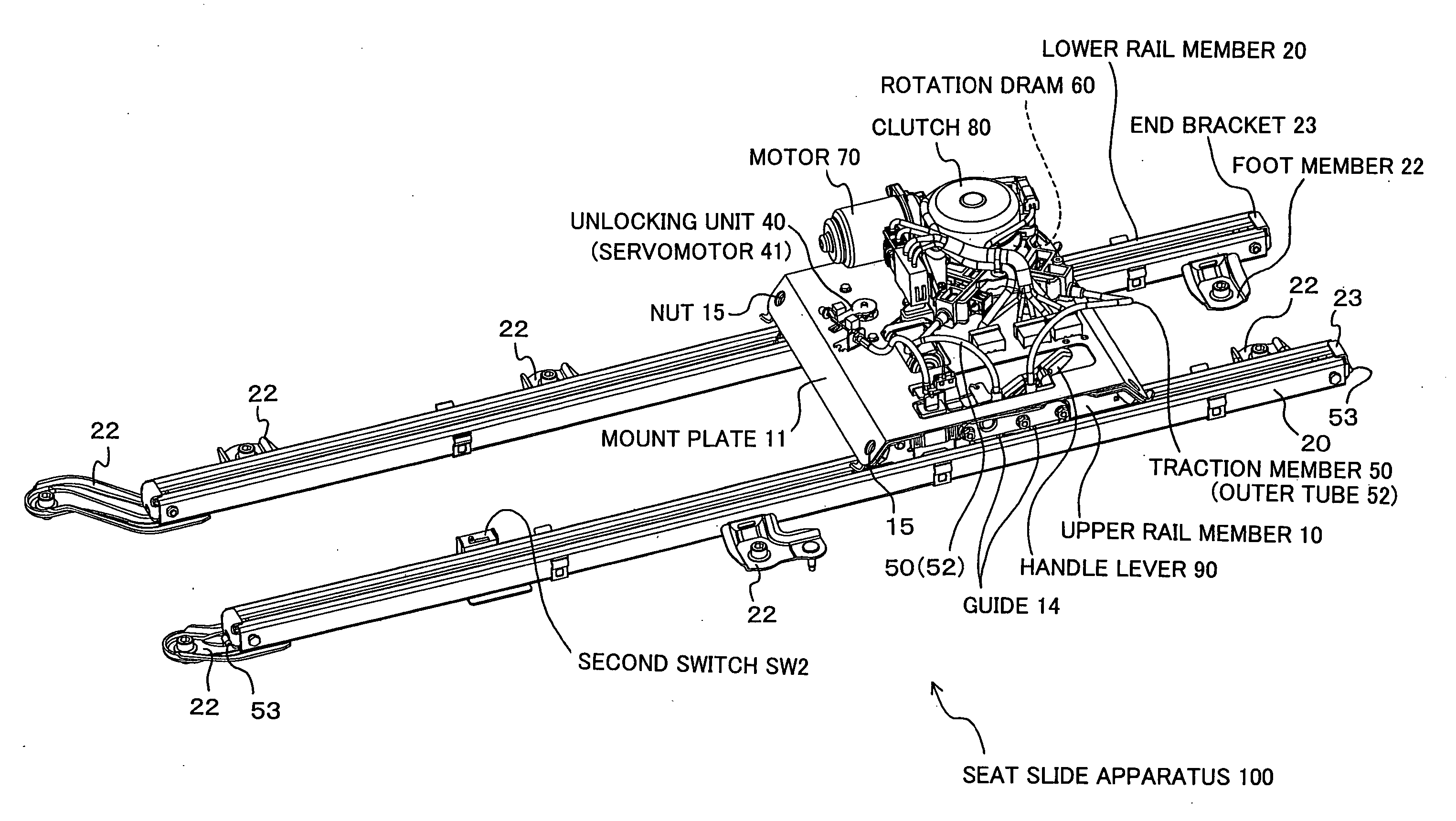 Seat slide apparatus