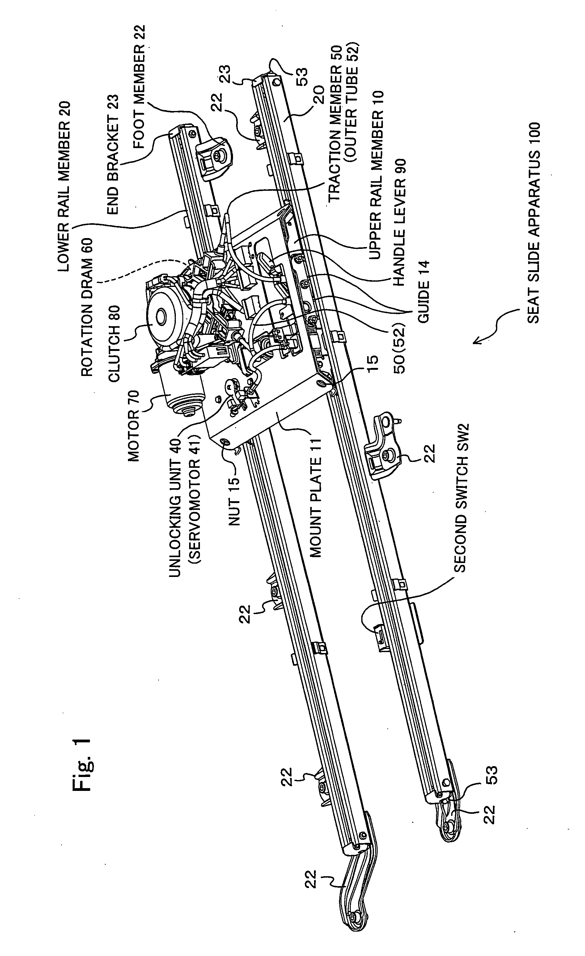 Seat slide apparatus