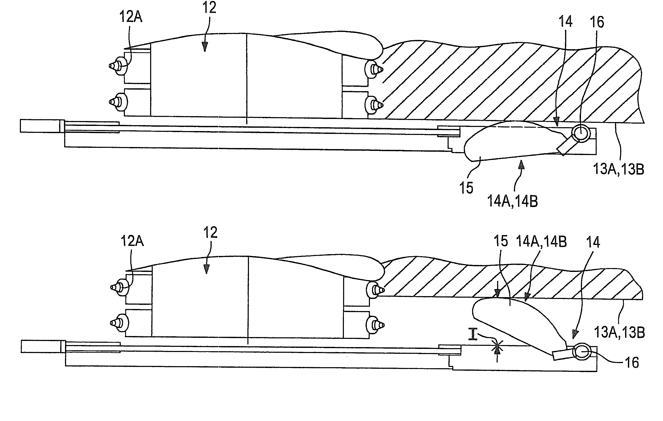 Road-milling machine or machine for working deposits