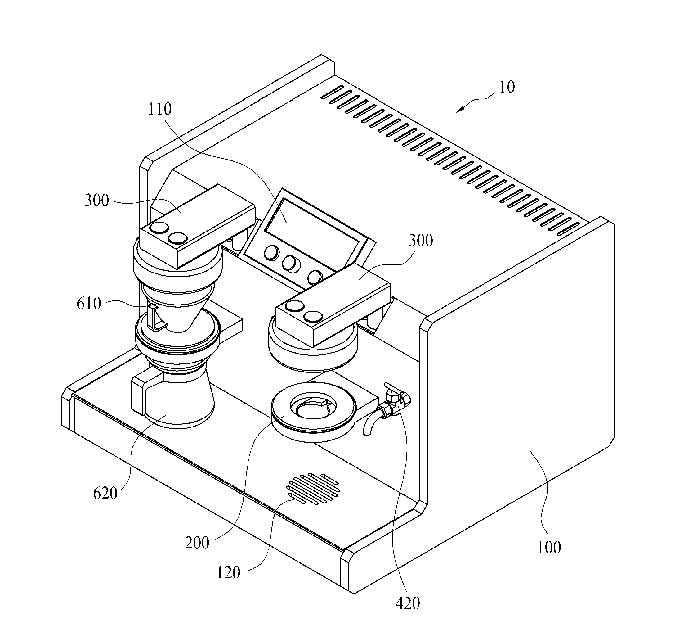 Auto coffee drip apparatus