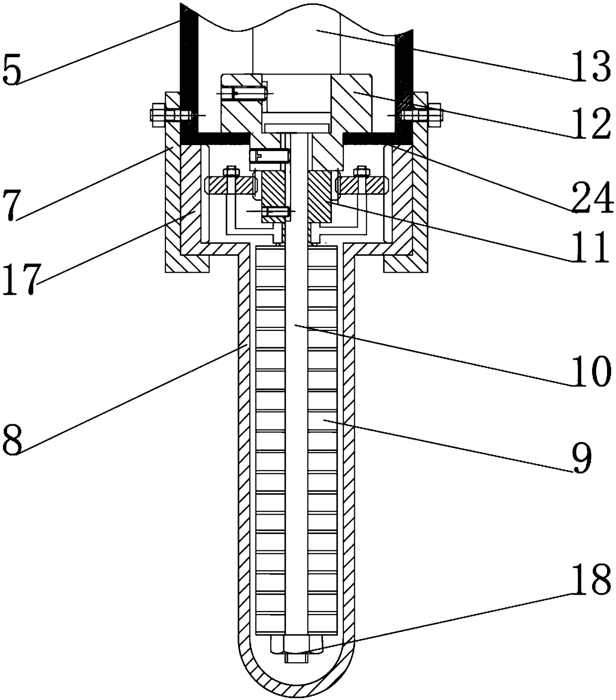 Planetary gear type magnetic composite fluid polishing device