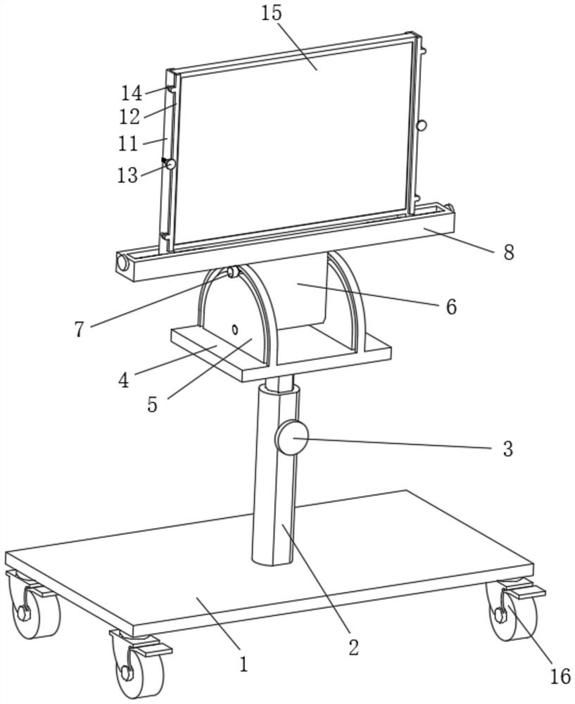 Supporting device for software development display screen