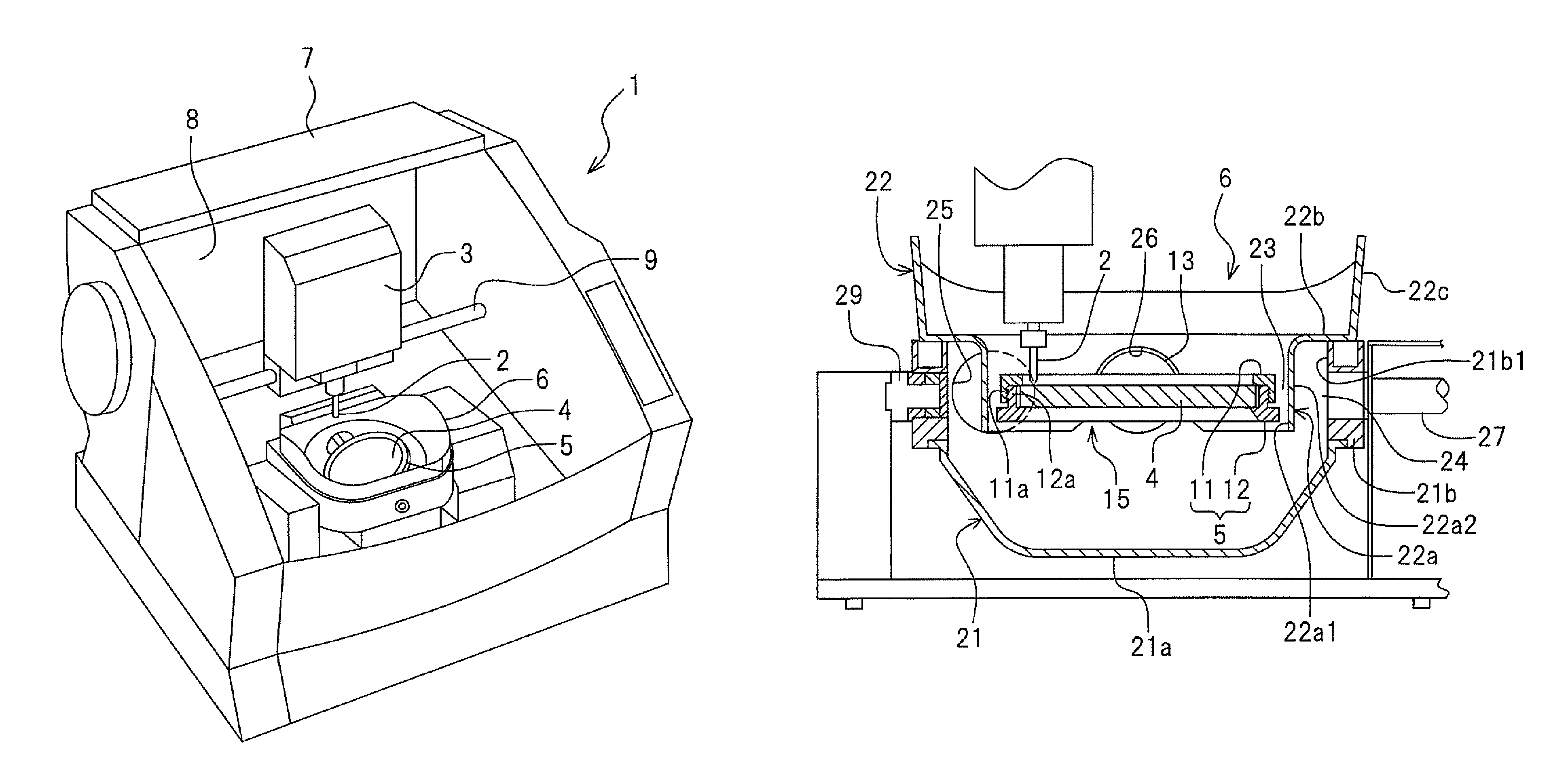 Dust collecting case and cutting machine equipped therewith