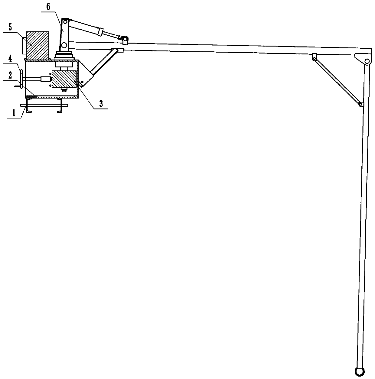 Portable electric side-scan sonar broadside support capable of reducing stress of cross bar