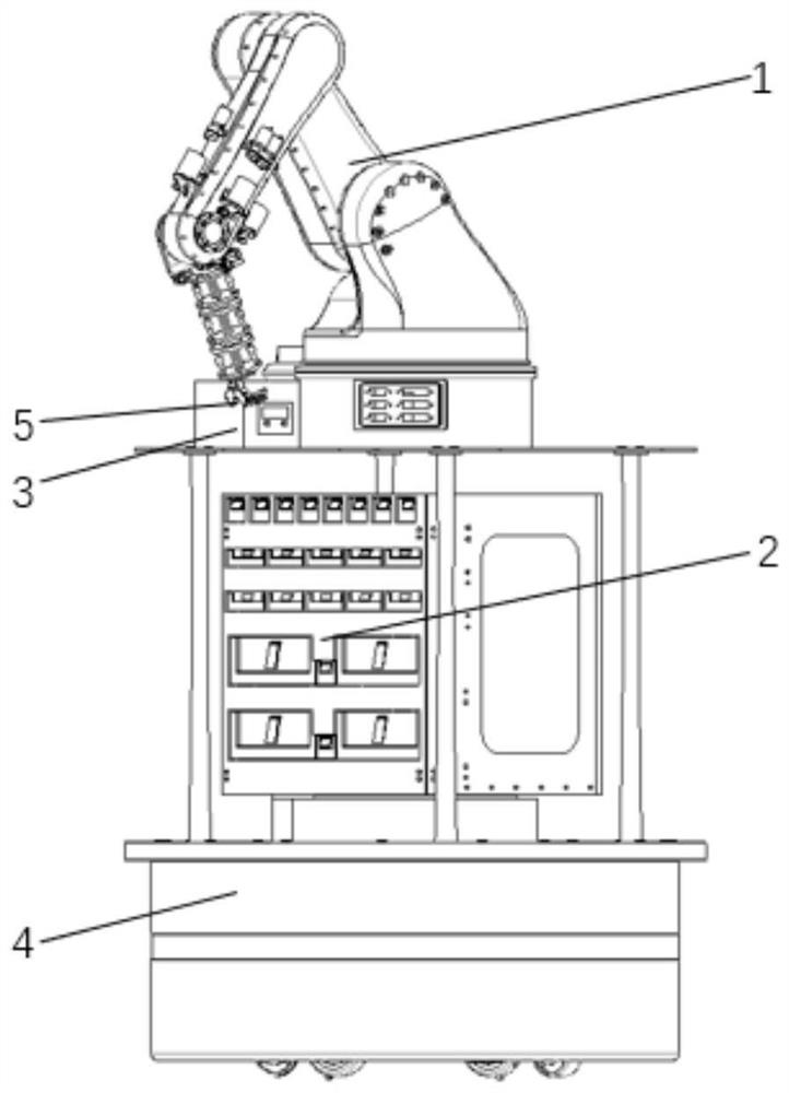 Medical assisted robot for instrument nurses