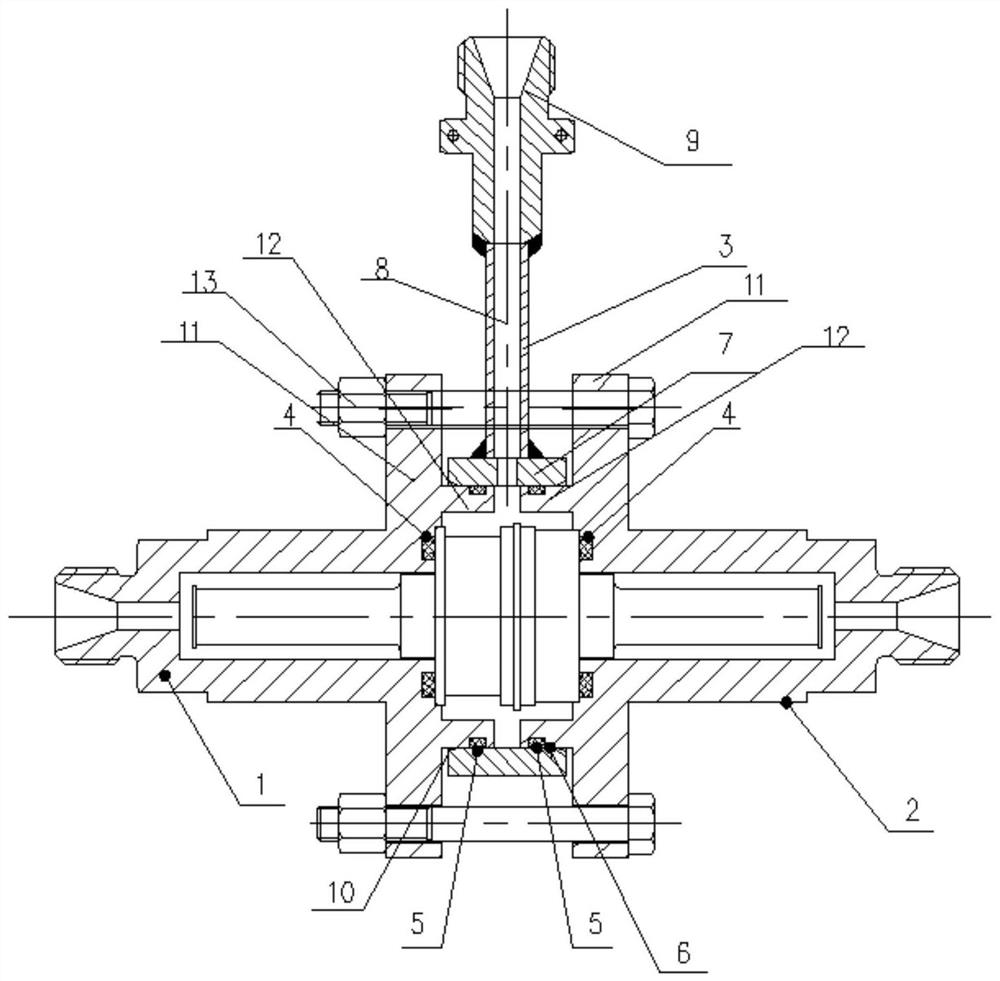 Tool and method for detecting high-pressure helium mass spectrum leakage rate of diaphragm valve