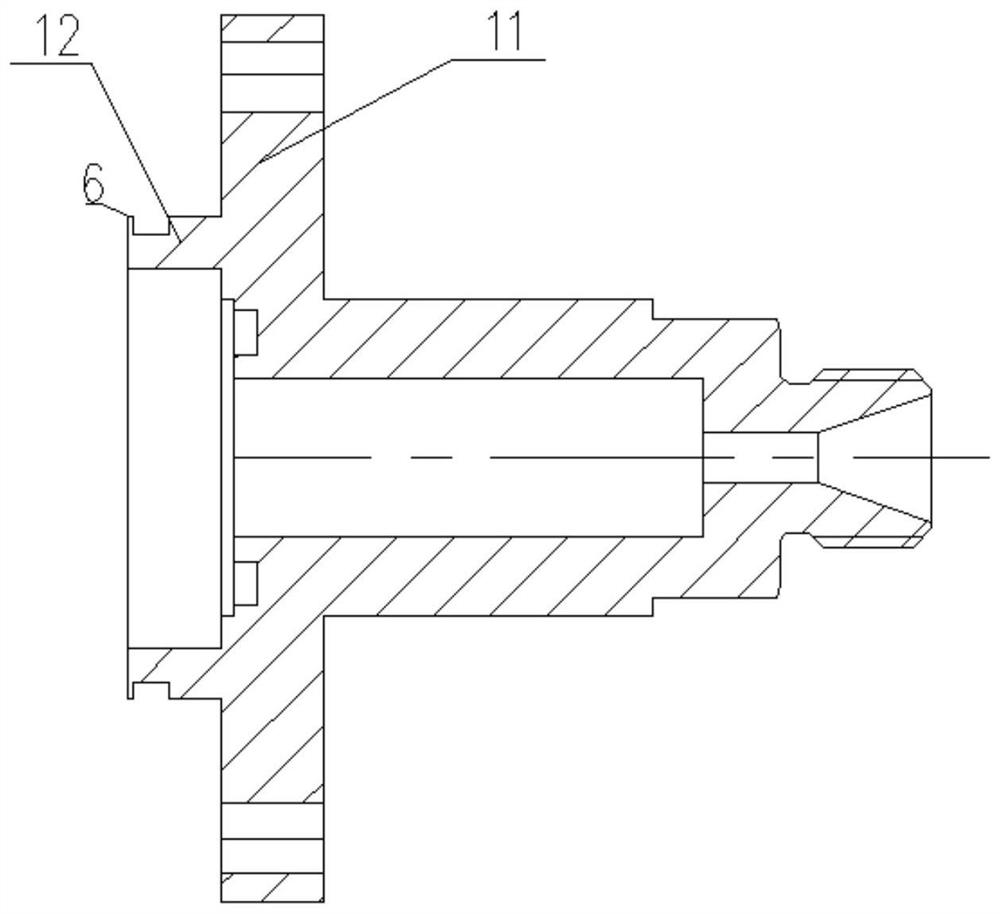 Tool and method for detecting high-pressure helium mass spectrum leakage rate of diaphragm valve