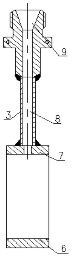 Tool and method for detecting high-pressure helium mass spectrum leakage rate of diaphragm valve