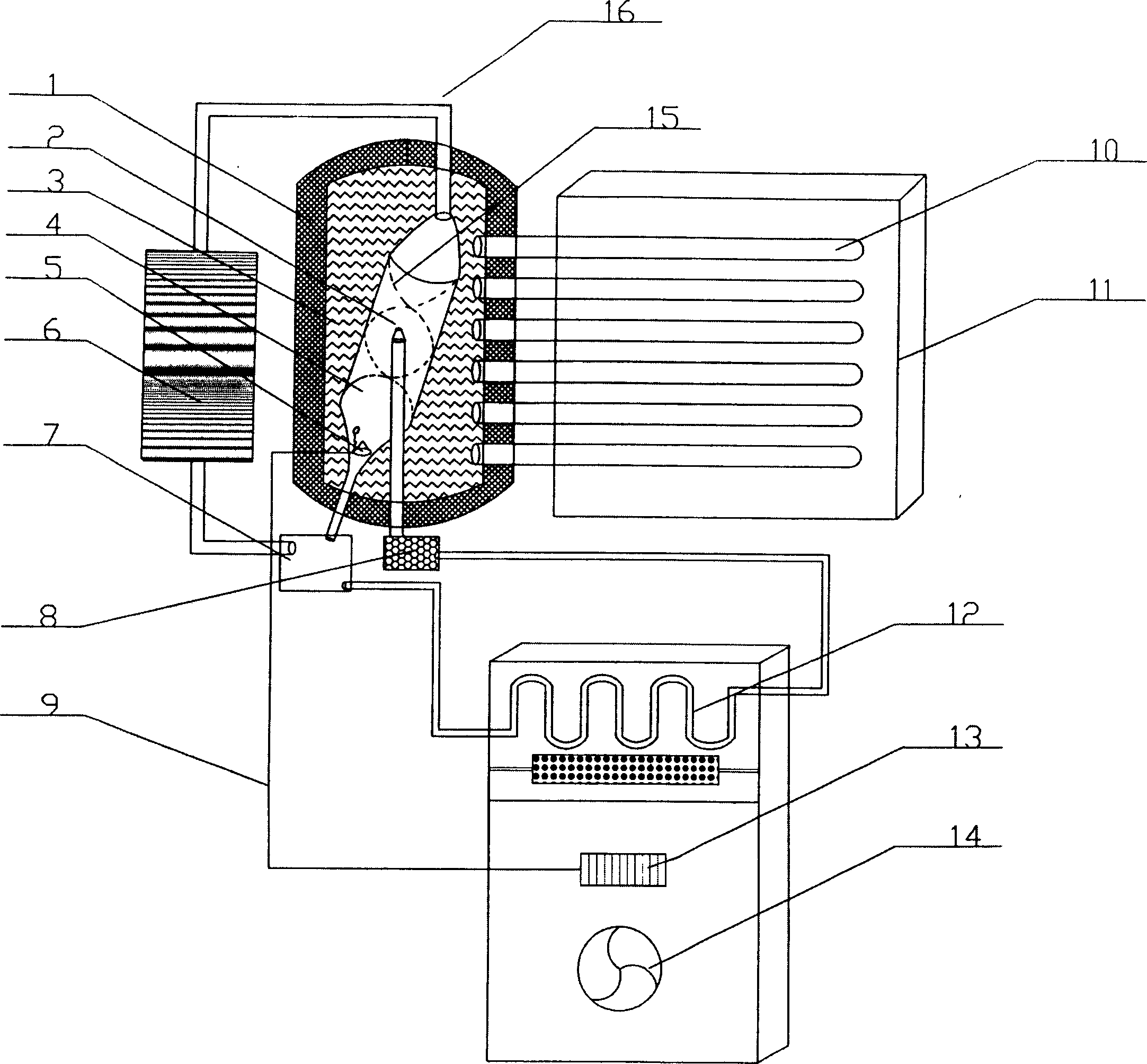 Solar-energy jet-type refrigerator