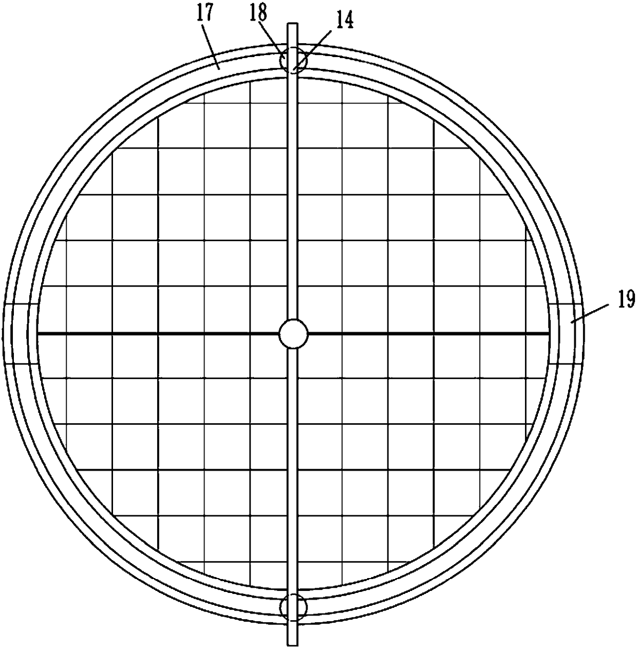 Powder grinding device for producing water-soluble coating