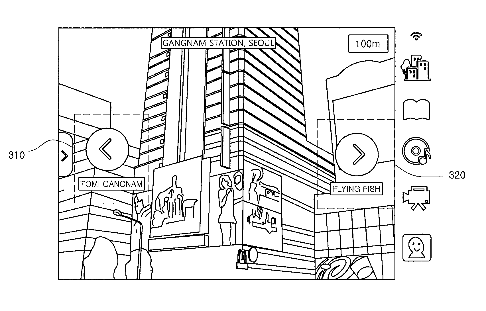 Method for providing information on object which is not included in visual field of terminal device, terminal device and computer readable recording medium