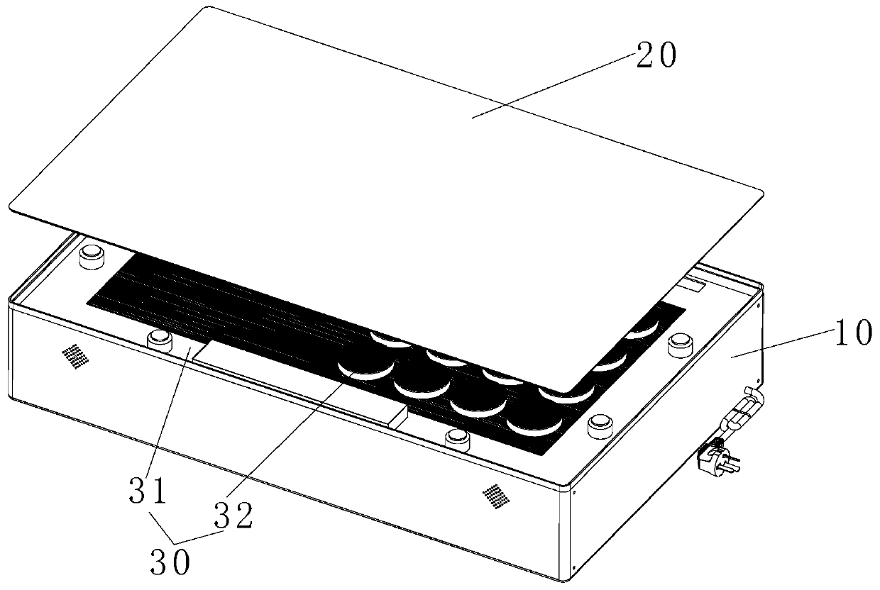 Electromagnetic heating cooking platform, cabinet and control method for electromagnetic heating cooking platform