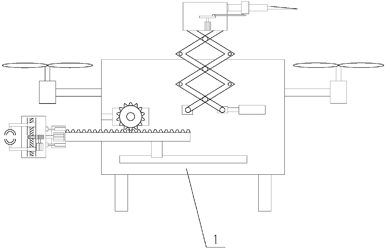 Internet of things-based unmanned aerial vehicle with honeycomb picking function