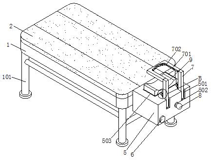 Head fixing device for interventional operation in radiology department