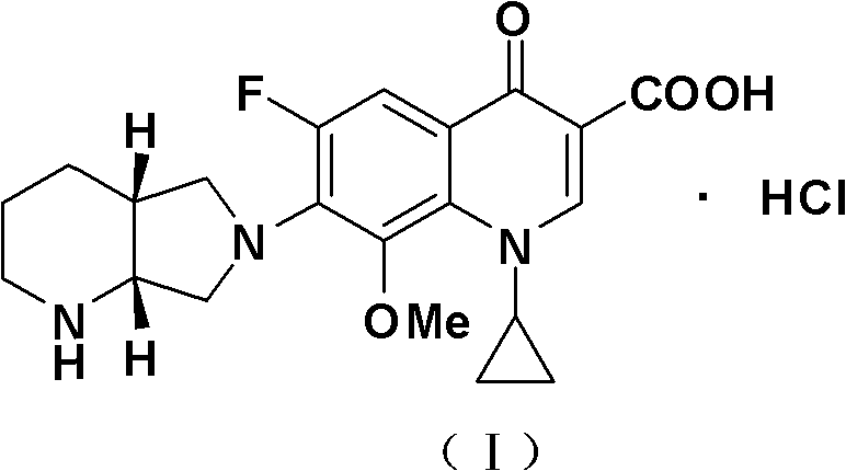 Process for crystallizing moxifloxacin hydrochloride