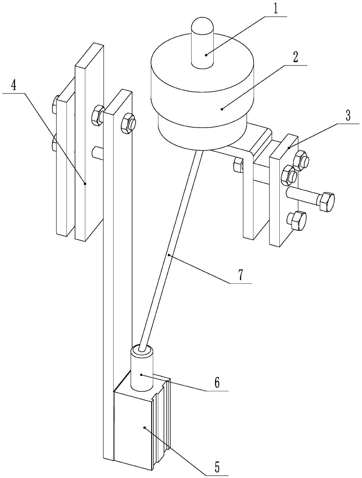 Wireless temperature measuring device for electric reactor