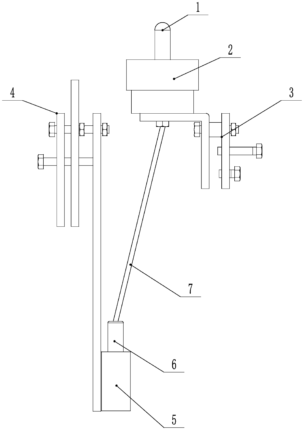 Wireless temperature measuring device for electric reactor