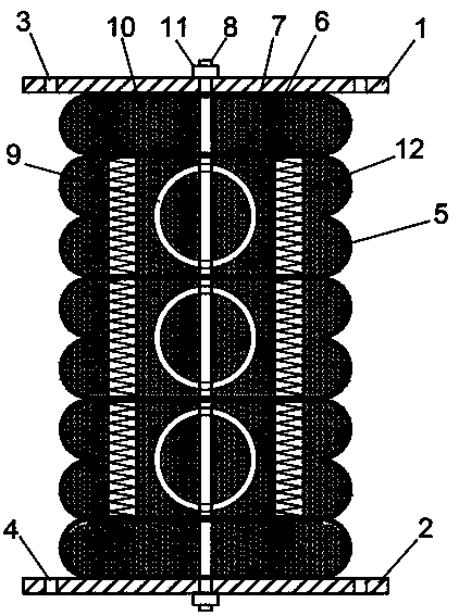 Tension and compression energy dissipation metal damper