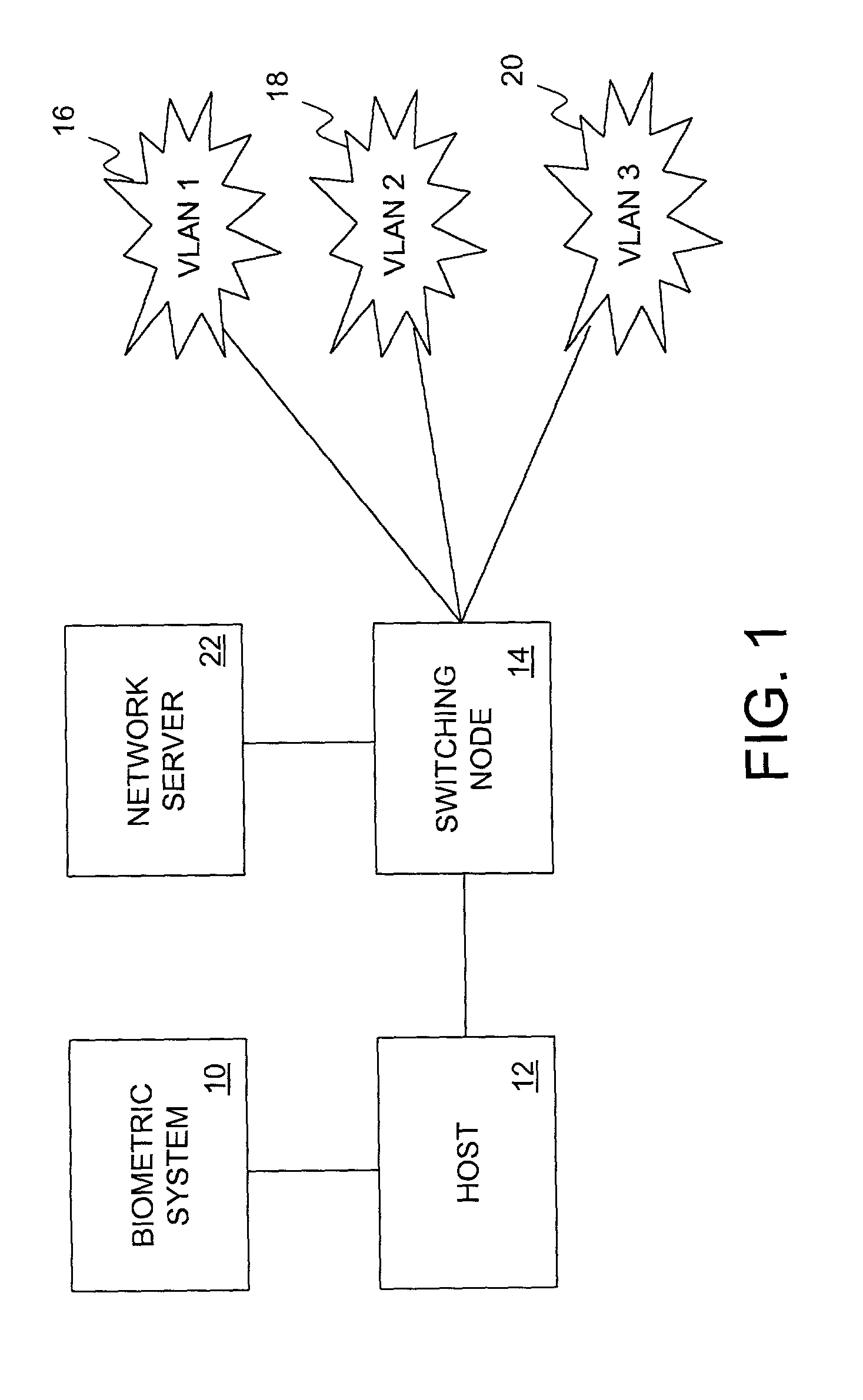 Biometric authenticated VLAN