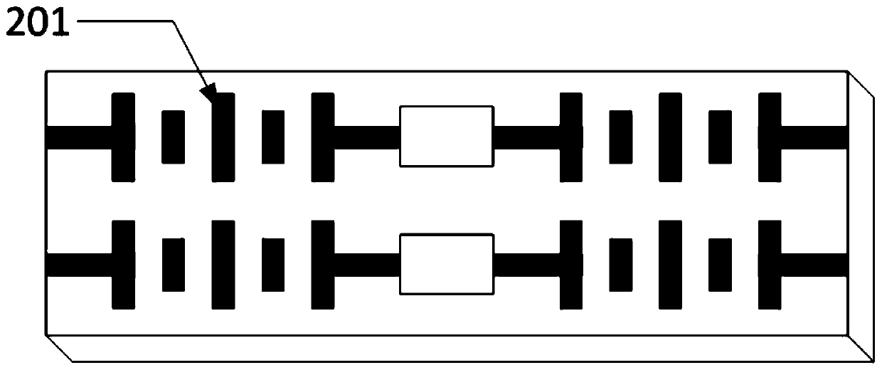 Thin film circuit with large-area side wall metal pattern and preparation method thereof