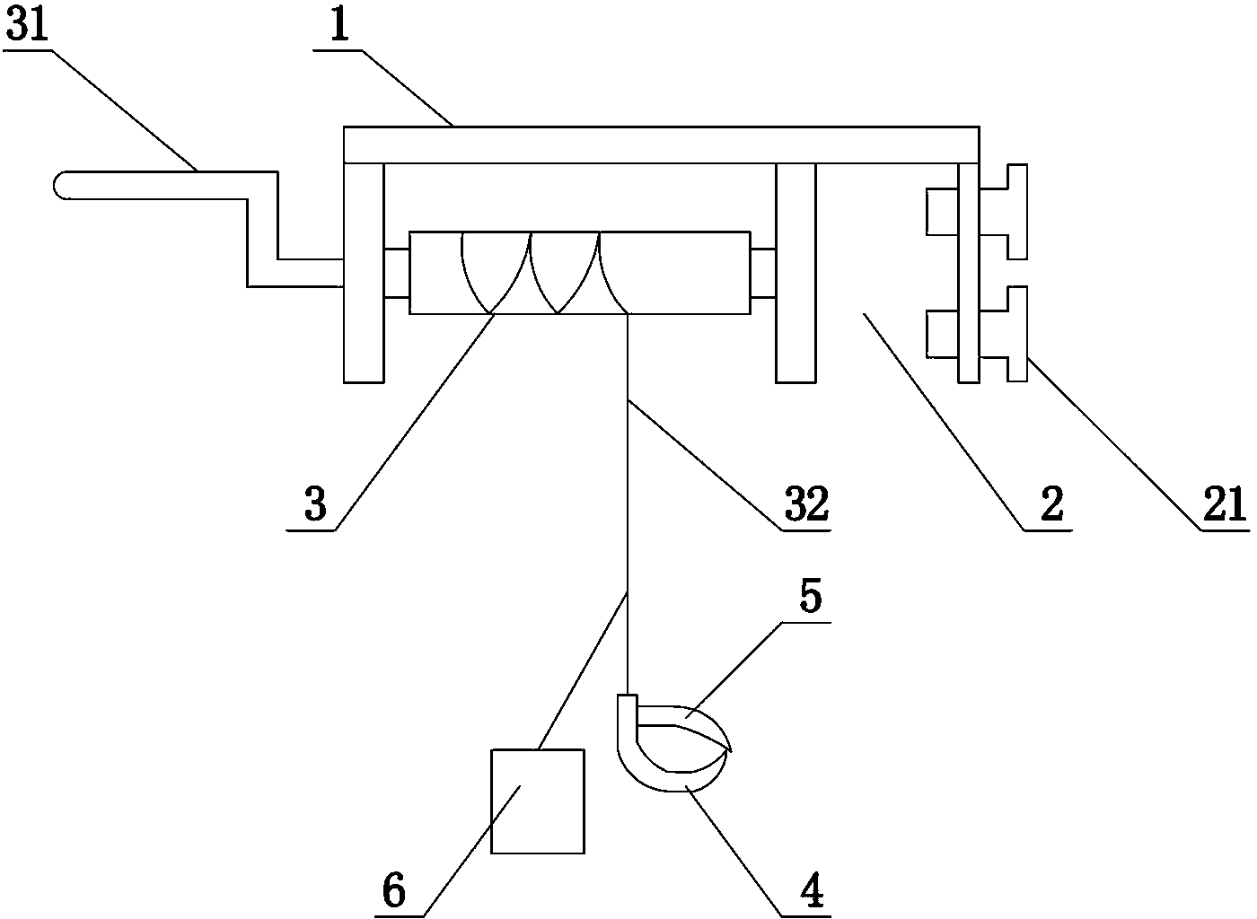 Cable lifting device