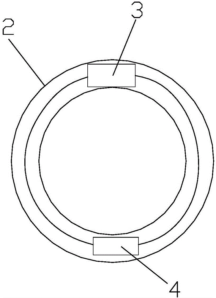 Inductive zipper antitheft apparatus used in zipper bag