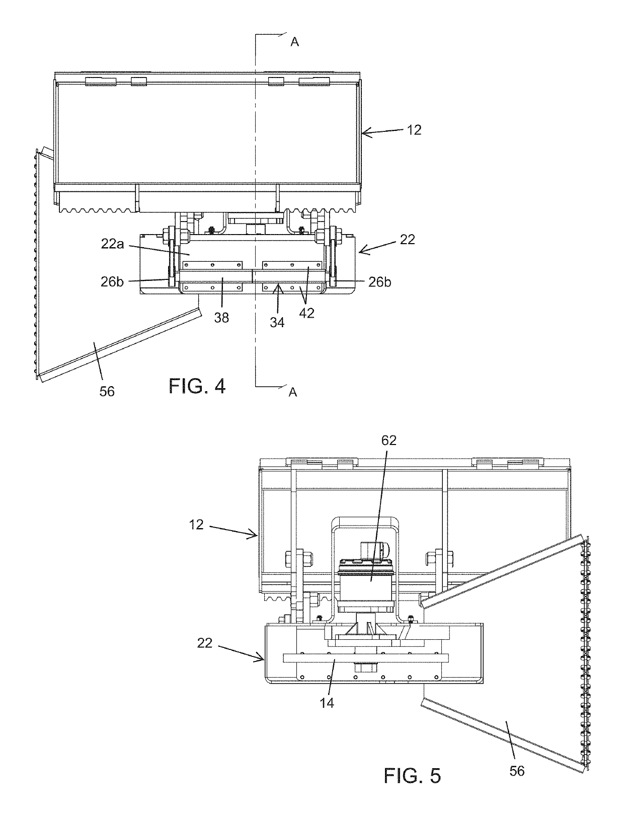 Stump grinder with cutting wheel moving and stabilizing assembly