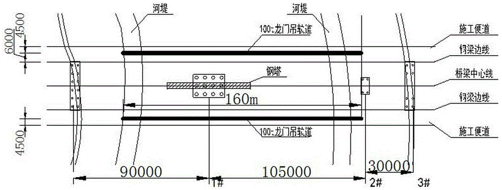 Round steel tower structure of bridge