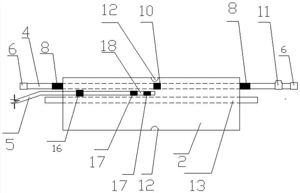 Penetrating-sleeve-type three-airbag plugging device and using method thereof