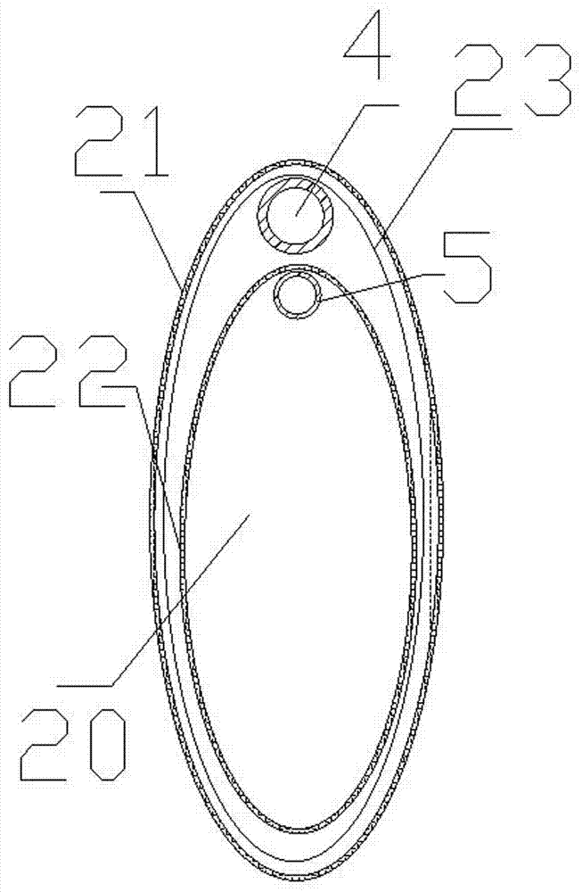 Penetrating-sleeve-type three-airbag plugging device and using method thereof