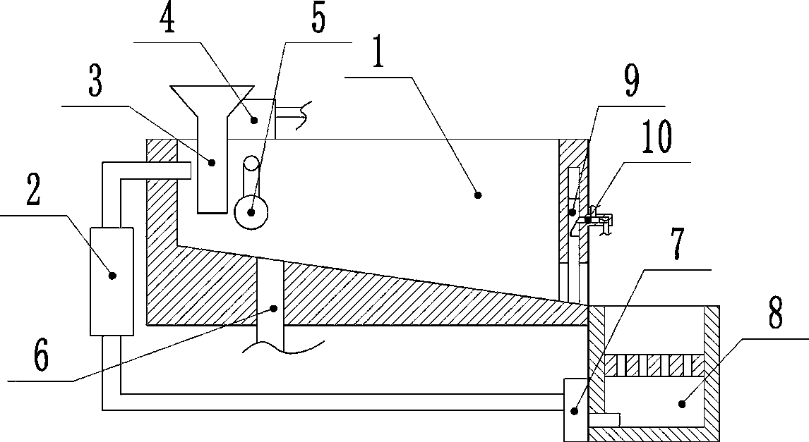 Frying device for dried tofu production