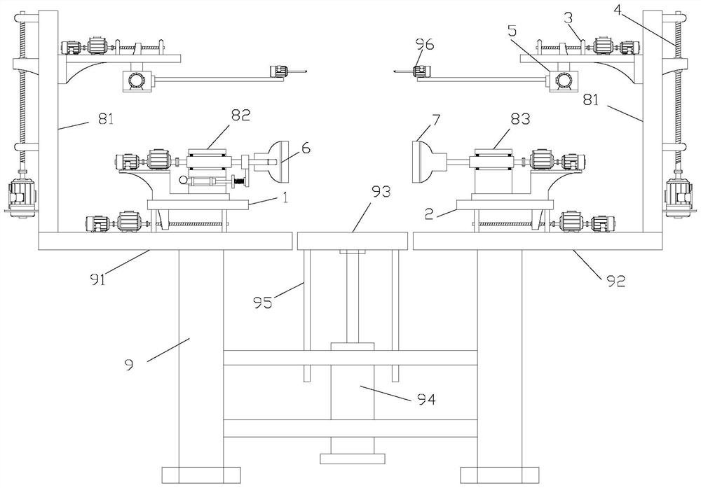 A punching device for furniture boards