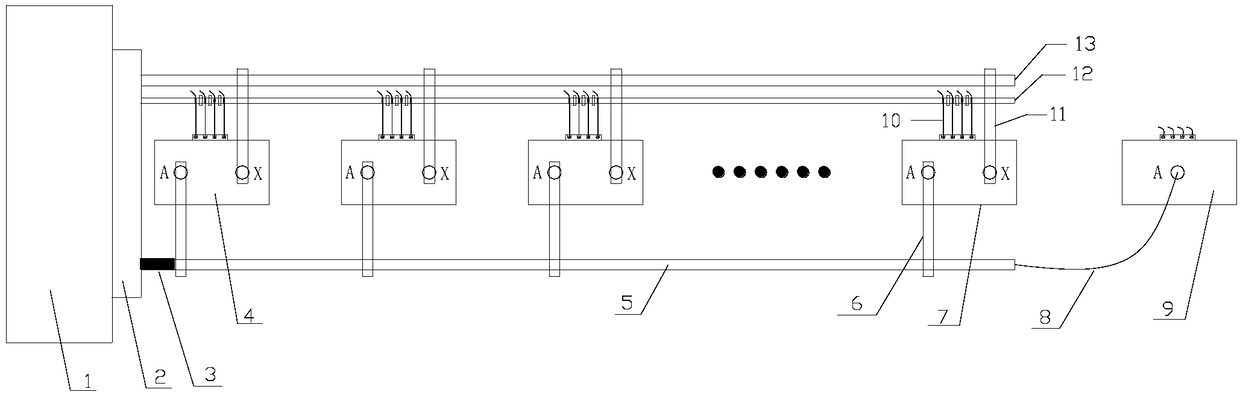 Automotic crimping device and calibrating method for multi-position high voltage potential transformer