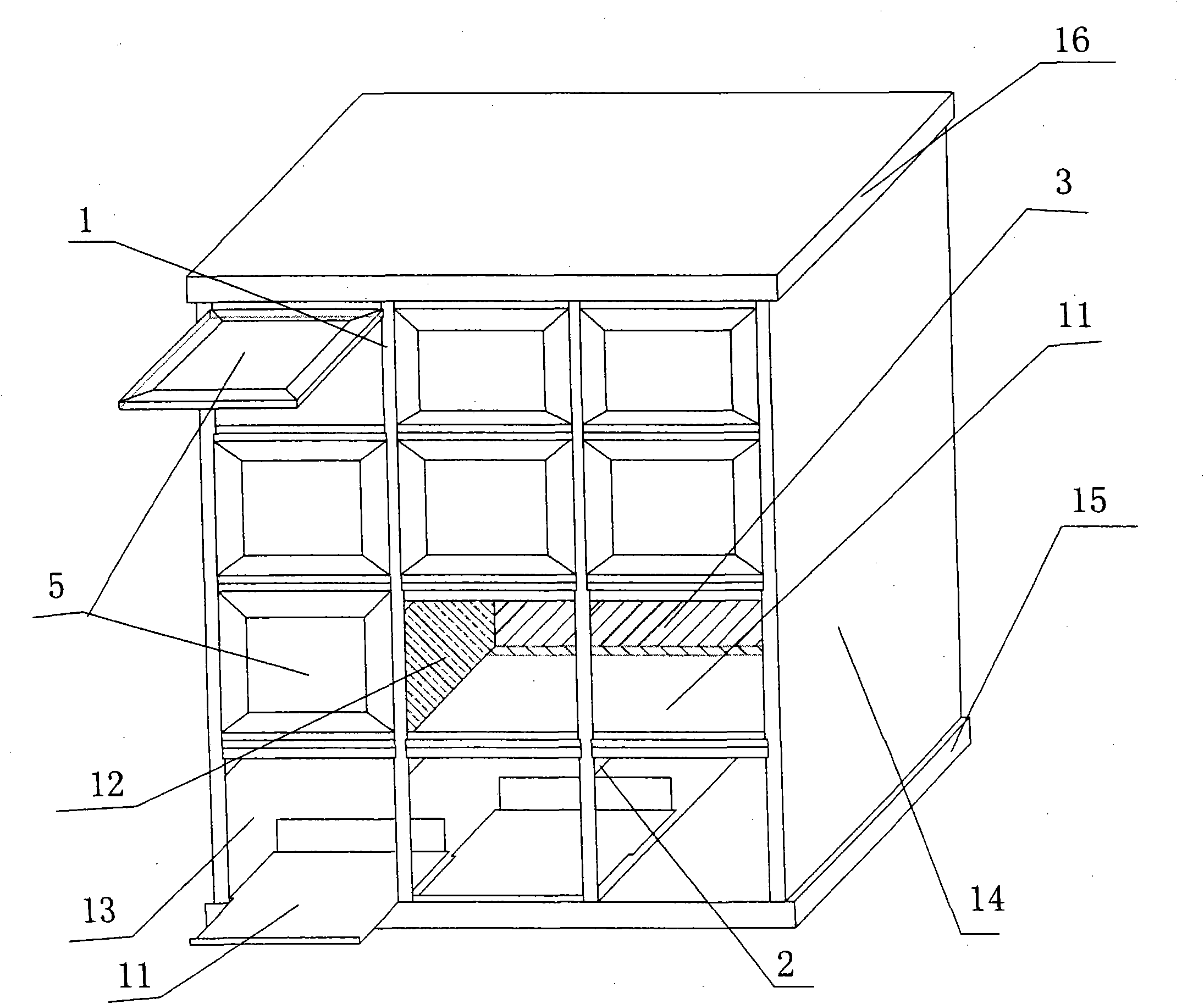 Combined cinerary casket storage rack