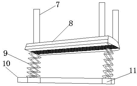 Unmanned aerial vehicle provided with telescopic frame