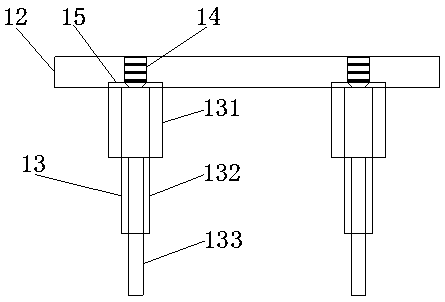 Unmanned aerial vehicle provided with telescopic frame