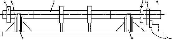 Device for testing bending fatigue of oil casing under complex load