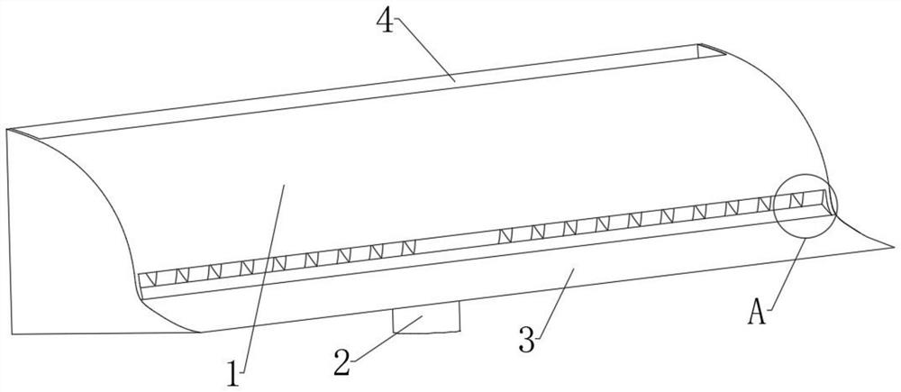 Smoke dust suction device applied to laser surface decontamination