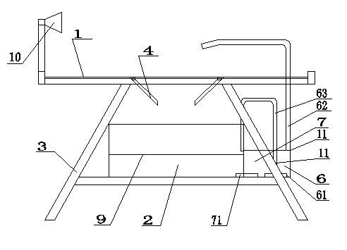 Gear shaft overhauling and washing device