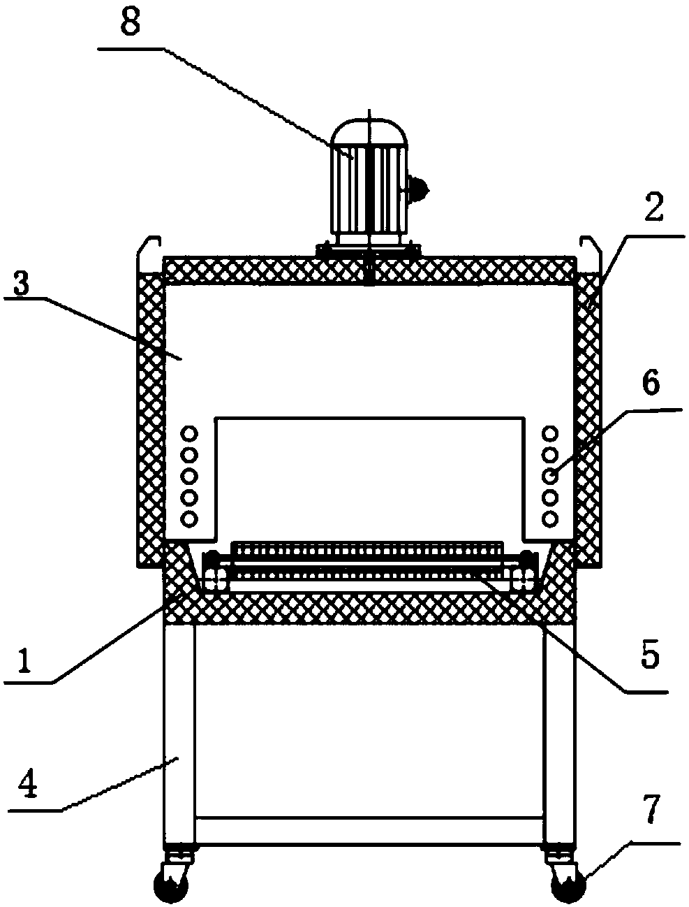 Air drying system applied to dish washing device