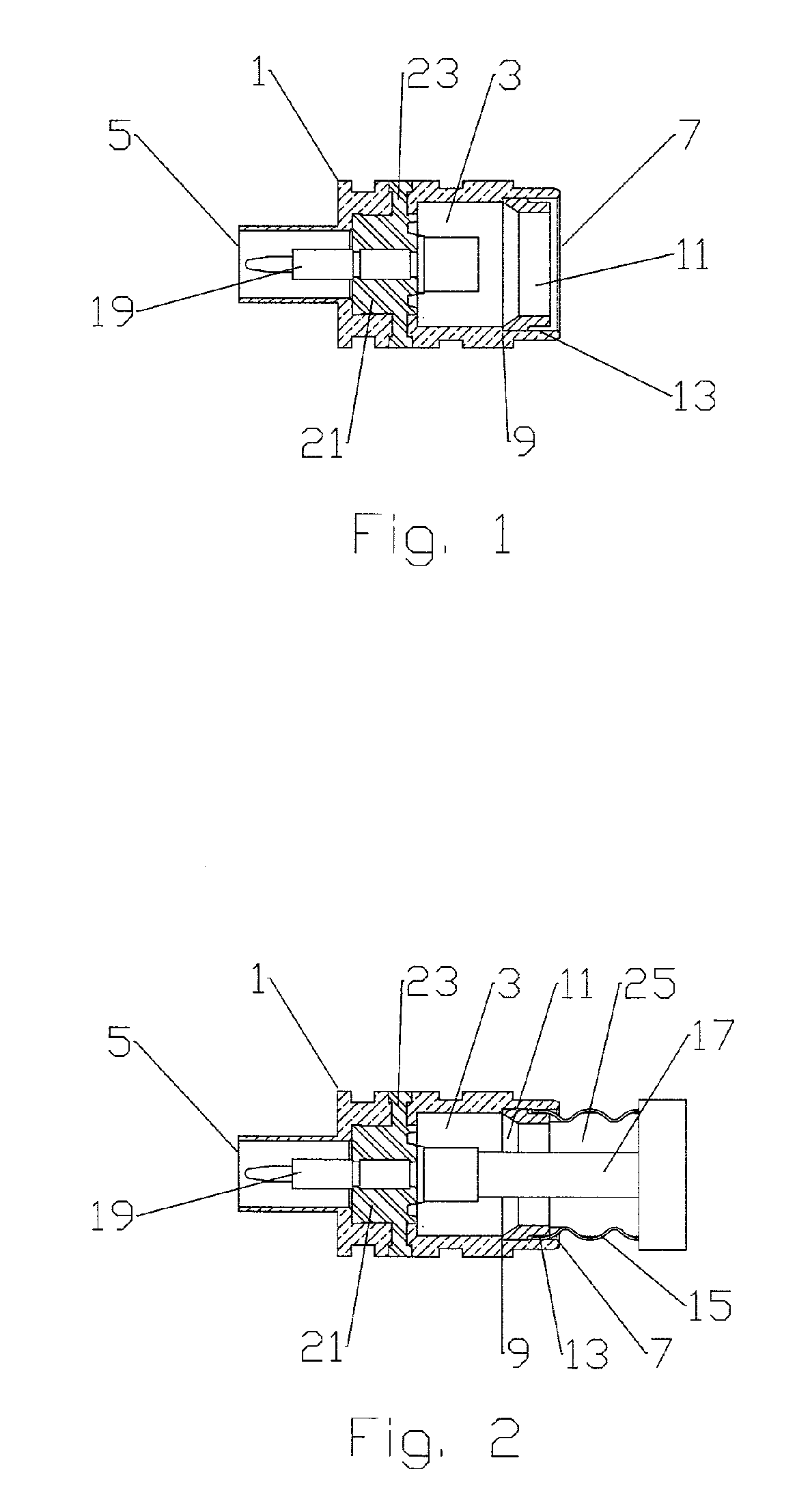 Connector with Outer Conductor Axial Compression Connection and Method of Manufacture