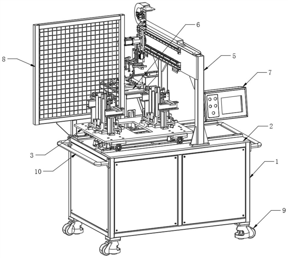 Hardware machining robot stamping line material frame