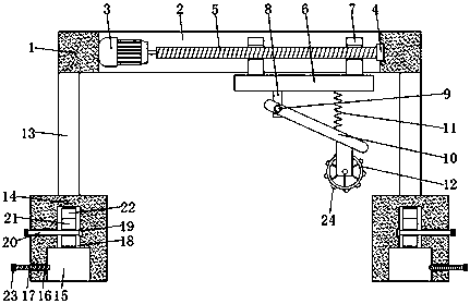 Massage device for daily nursing for gastric tumor patients