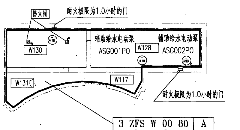 Safety fire zone dividing method for nuclear island factory building