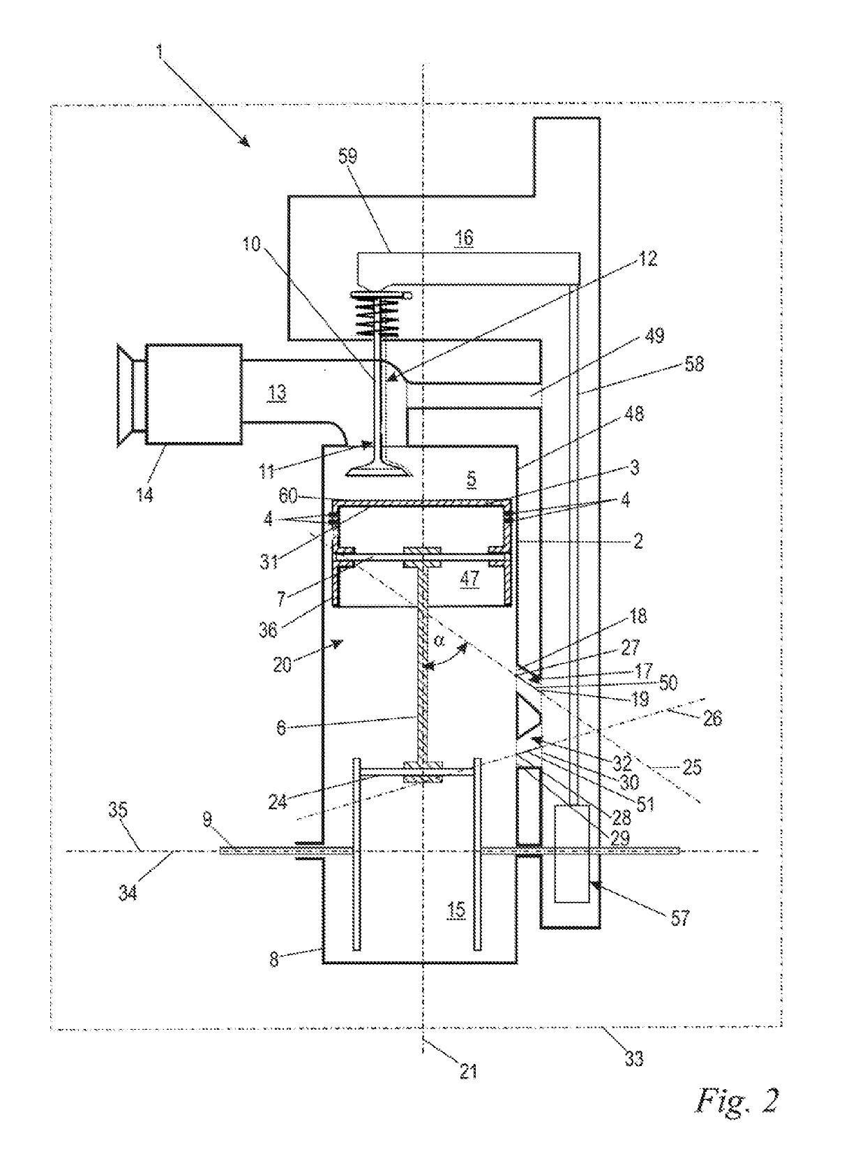 Mixture-lubricated four-stroke engine