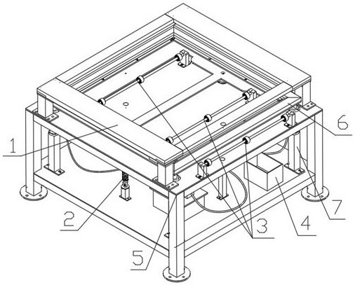 A deformation correction device for the cover of a leaf storage box