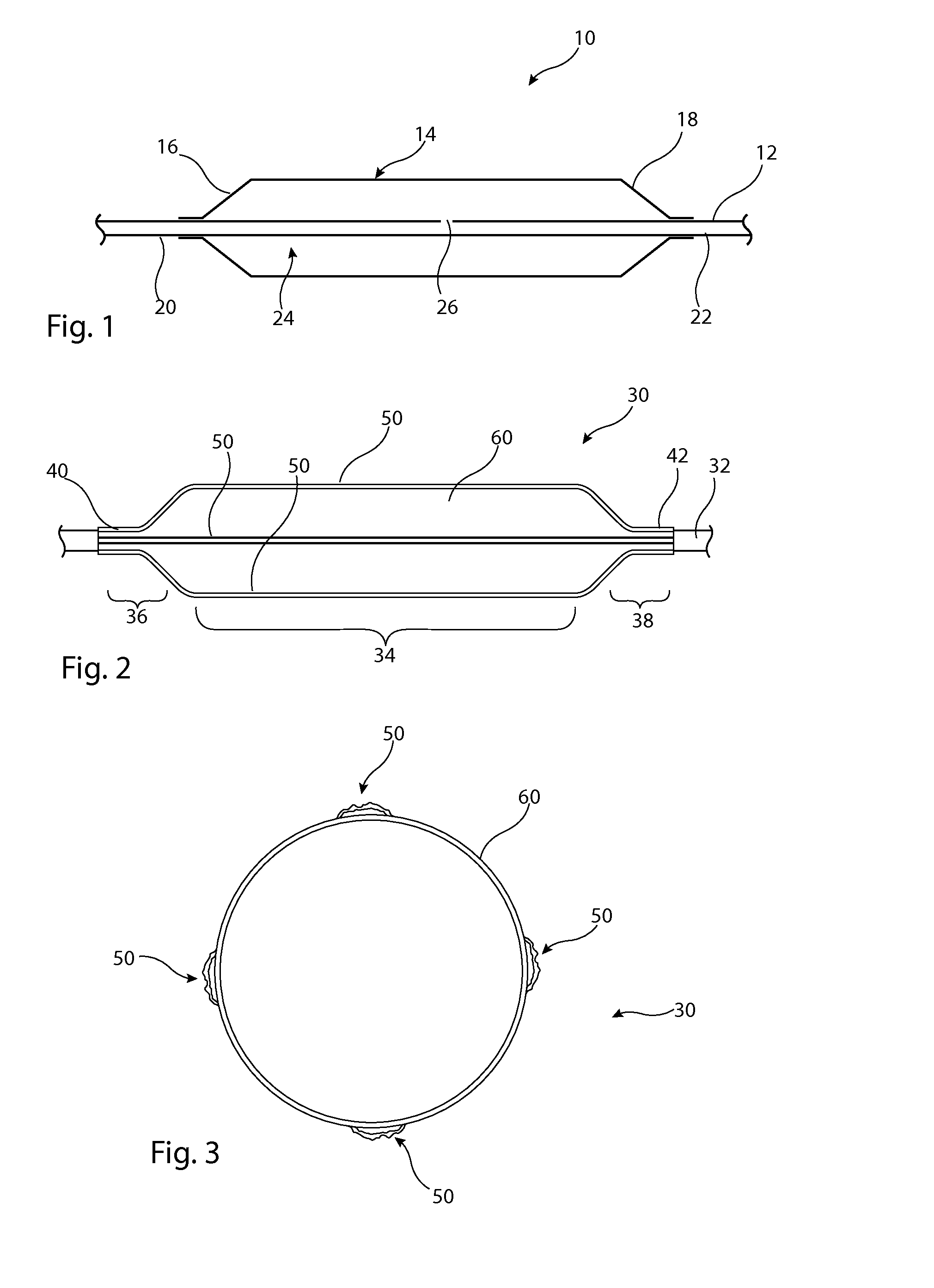 Shaped or textured medical balloon