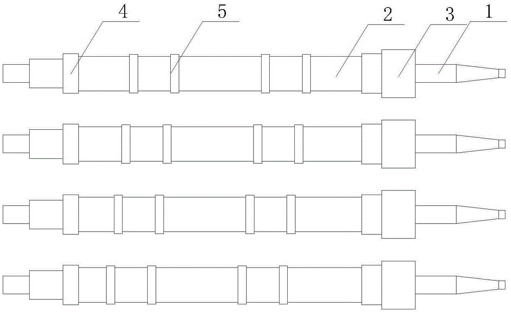 Plate and strip type roll bottom type heating furnace rolls