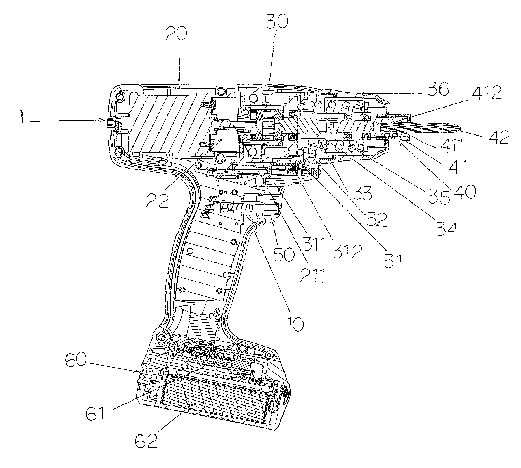 Two-stage locking electric screwdriver