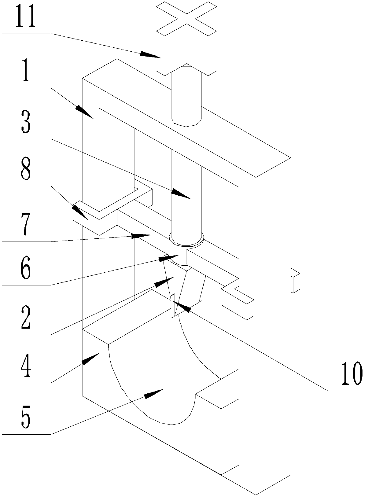 Stripping device of engineering cable for industry such as petroleum